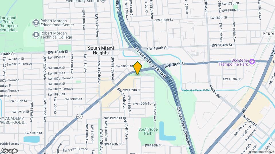 11317 SW 187th Terrace Map and Location Details