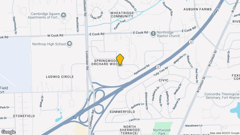 6820 Raintree Rd Map and Location Details
