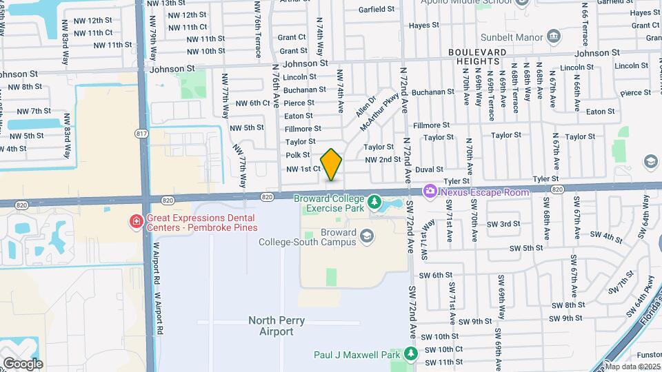 7401 Pines Blvd Map and Location Details