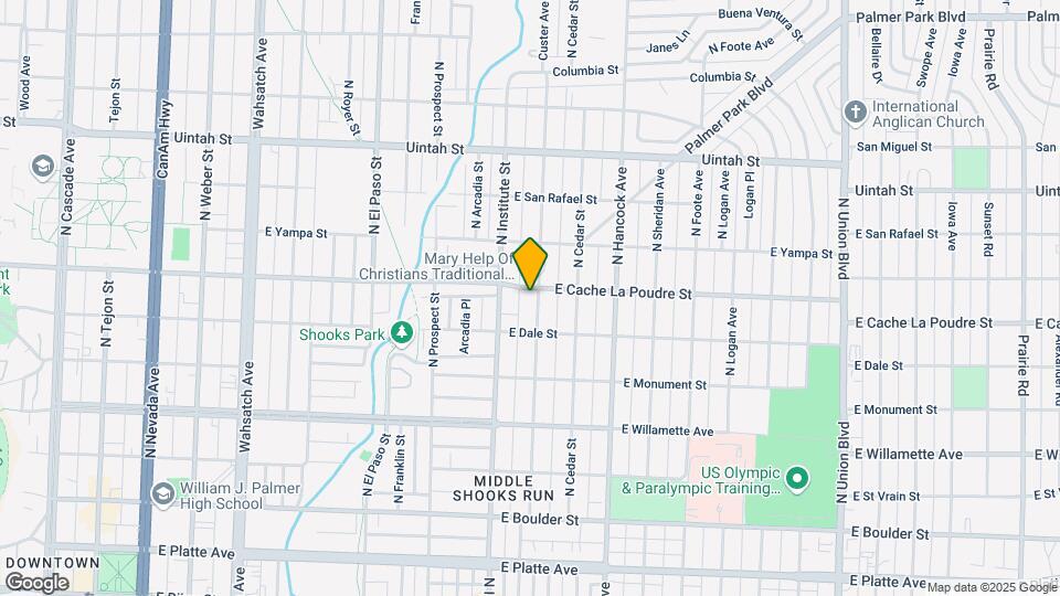 828 Custer Ave Map and Location Details