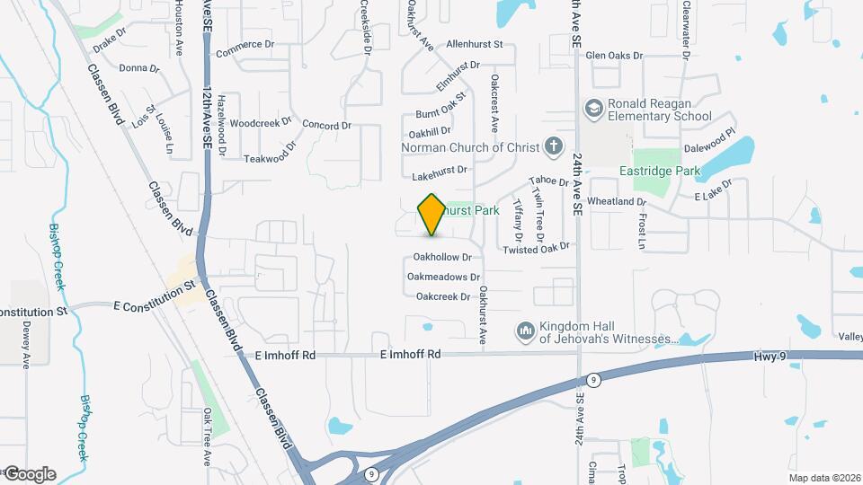1906 Oakmeadows Dr Map and Location Details