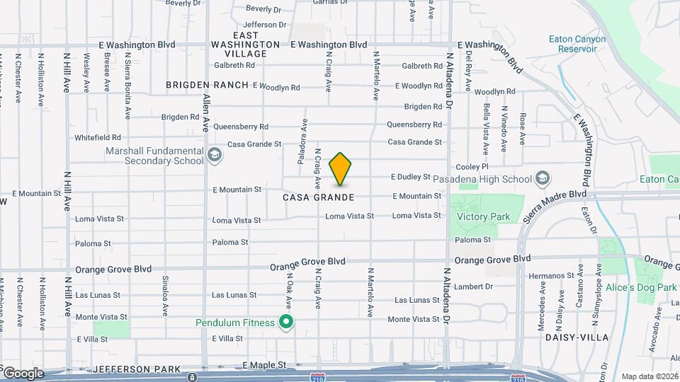 2207 E Mountain St Map and Location Details