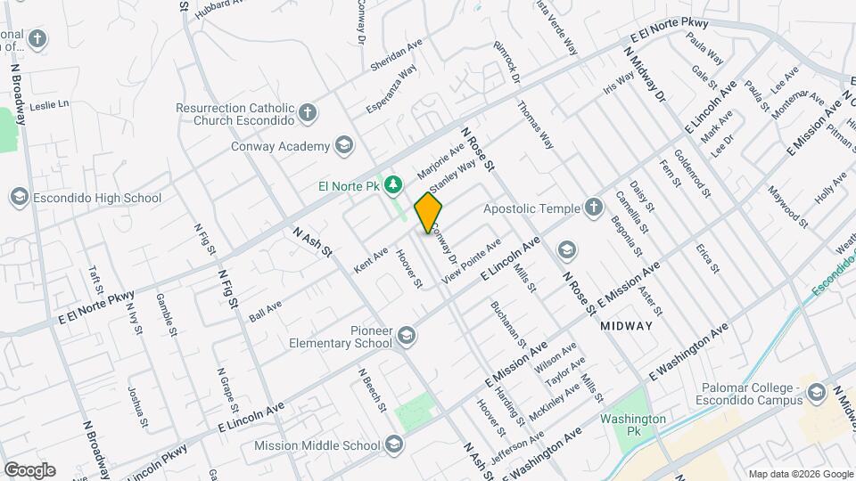 1140 Harding St Map and Location Details