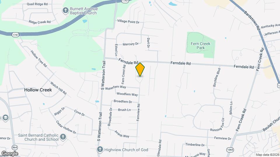 6406 Fernview Rd Map and Location Details