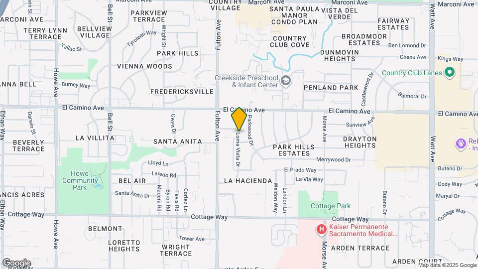 2412 Loma Vista Dr Map and Location Details