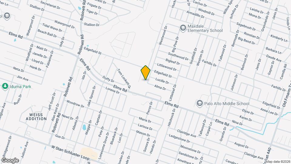 3605 Westwood Dr Mapa y Detalles de la Ubicación