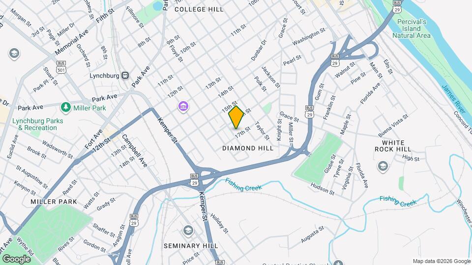 1620 Floyd St Map and Location Details