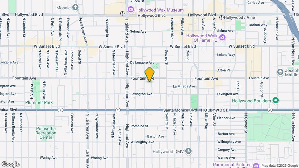 1237 N Cherokee Ave Map and Location Details
