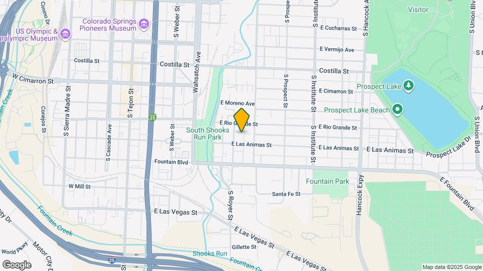 612 E Las Animas St Map and Location Details