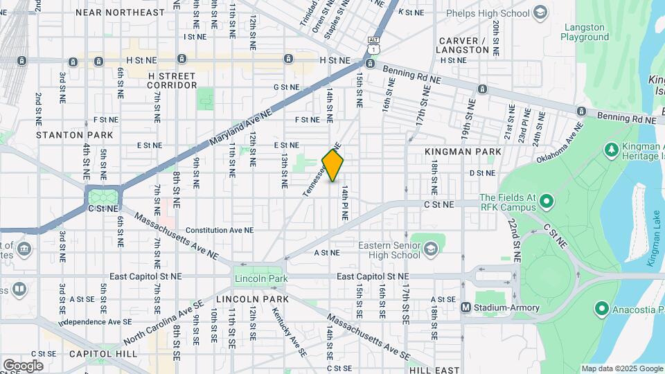 319 14th St NE, Unit B Map and Location Details