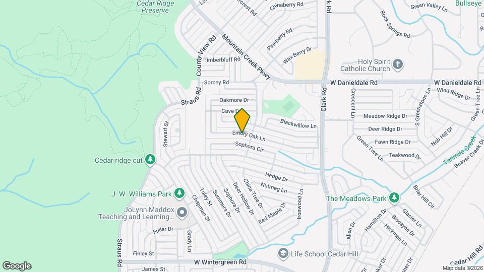7314 Emory Oak Ln Map and Location Details