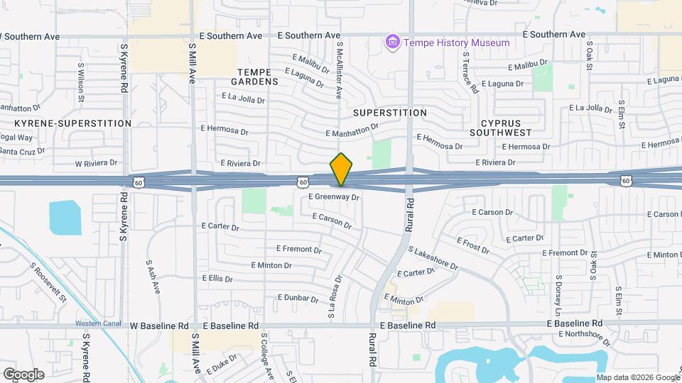 516 E Greenway Dr Map and Location Details