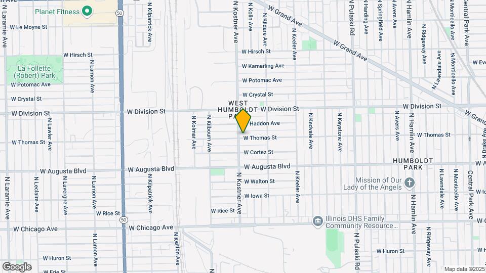 1103 N Kostner Mapa y Detalles de la Ubicación