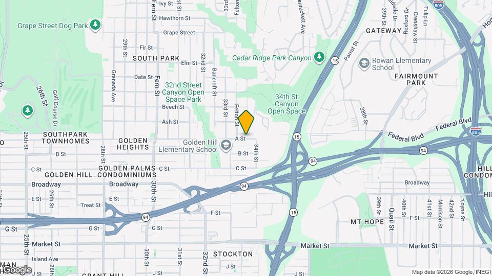 3366 A St Map and Location Details