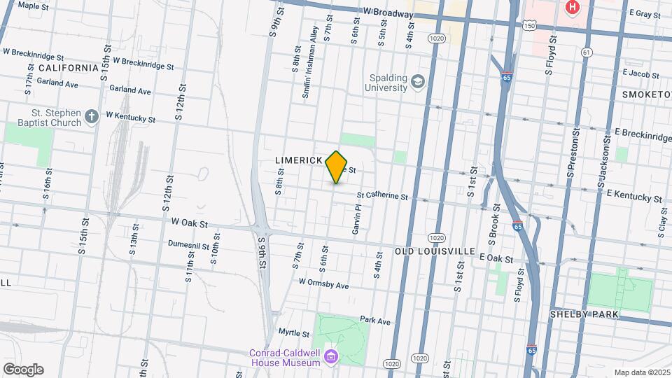 1045 S 6th St Map and Location Details