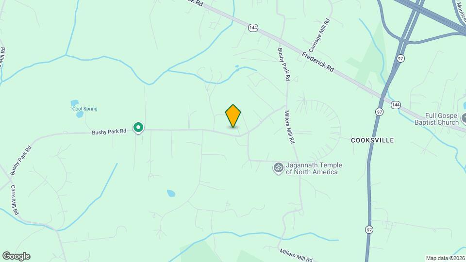 14904 Bushy Park Rd Map and Location Details