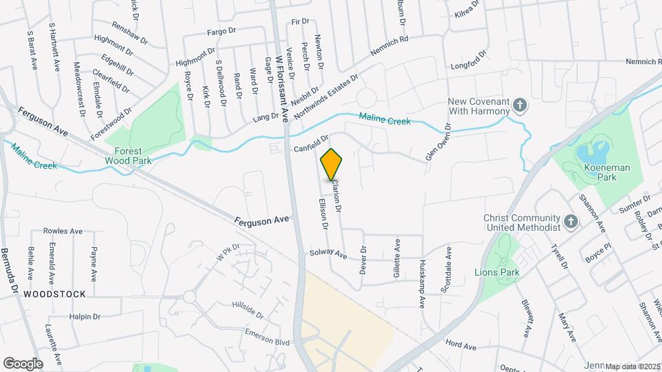 9207 Clarion Dr Mapa y Detalles de la Ubicación