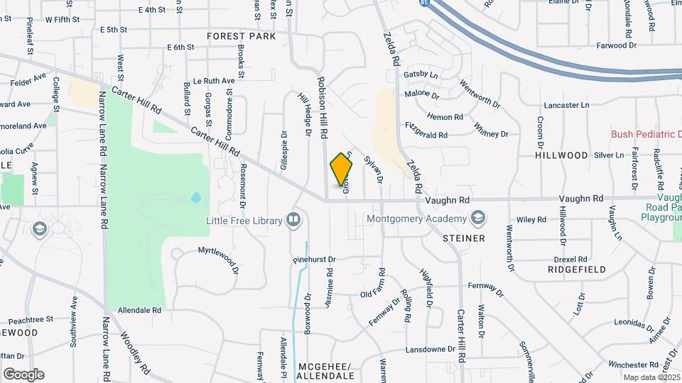 1864 Grove Hill Ln Map and Location Details