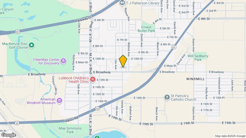 2117 E Broadway Map and Location Details