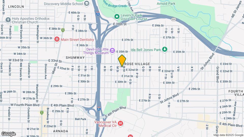 3210 N St Map and Location Details