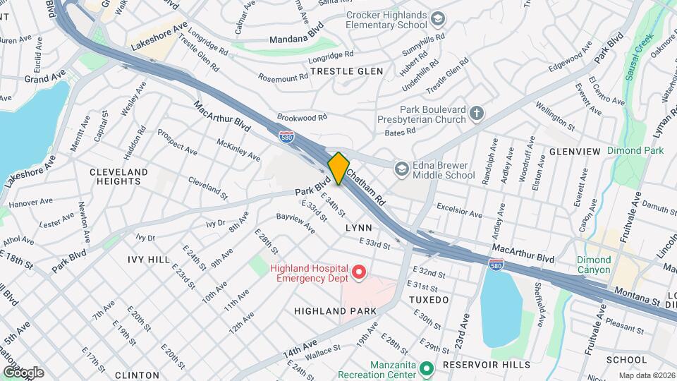 1179 MacArthur Blvd Map and Location Details