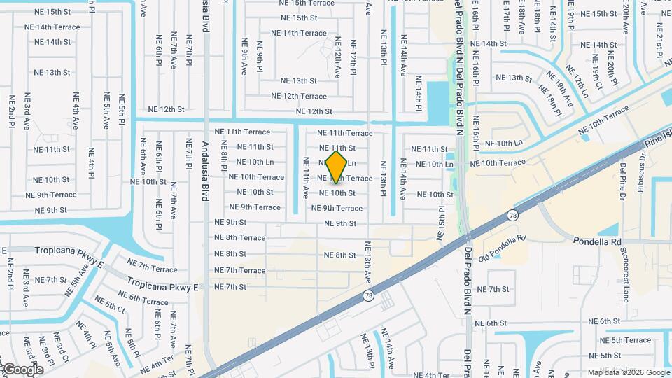 1127 NE 10th St Map and Location Details