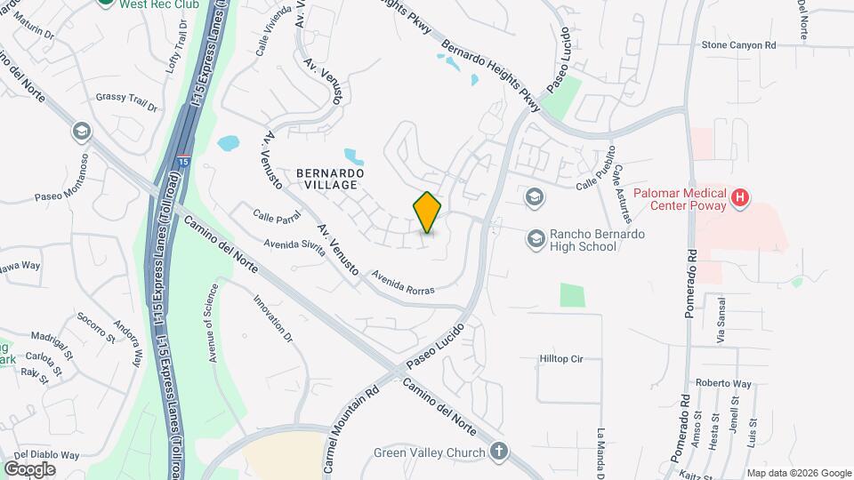 12159 Caminito Corriente Map and Location Details