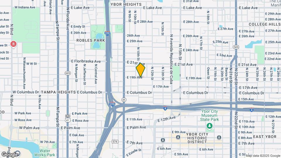 1003 E 19th Ave Map and Location Details