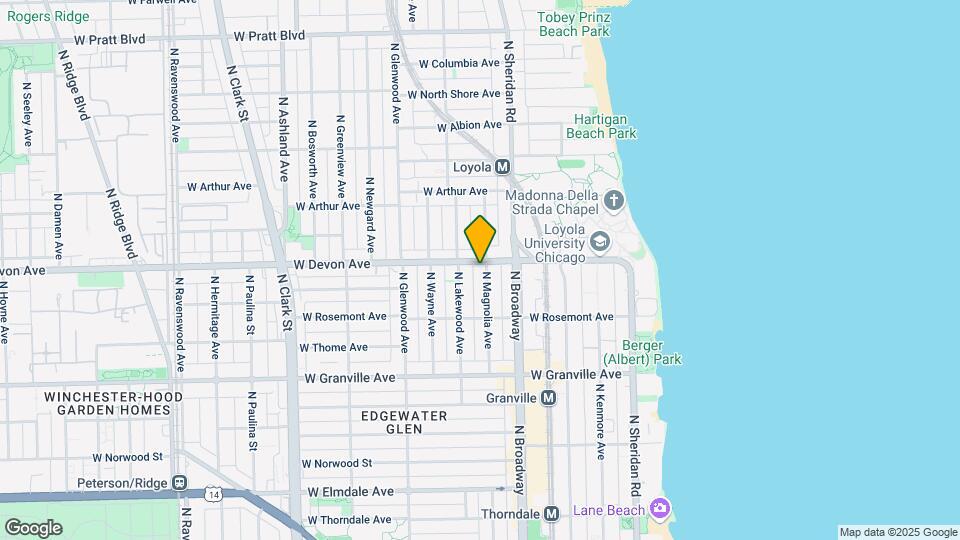 6348-6350 N Magnolia Ave Mapa y Detalles de la Ubicación