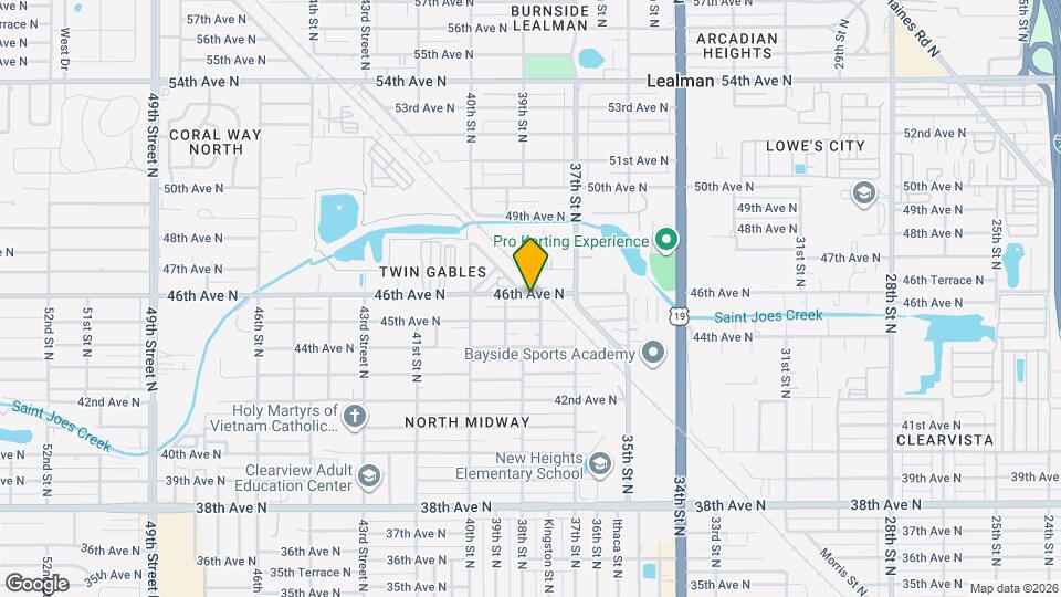 3832 46th Ave N Map and Location Details