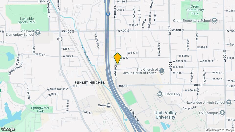 661 S 1200 W Map and Location Details