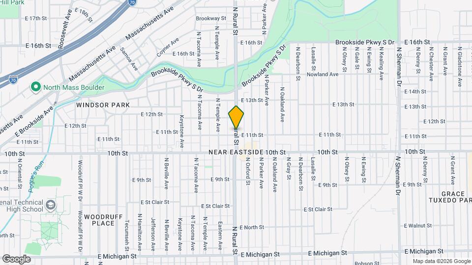 1112 N Rural St, Unit 1110 N Rural Map and Location Details