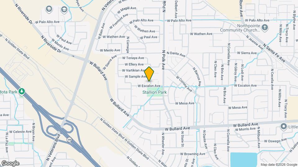 6215 N McCaffrey Ave Map and Location Details