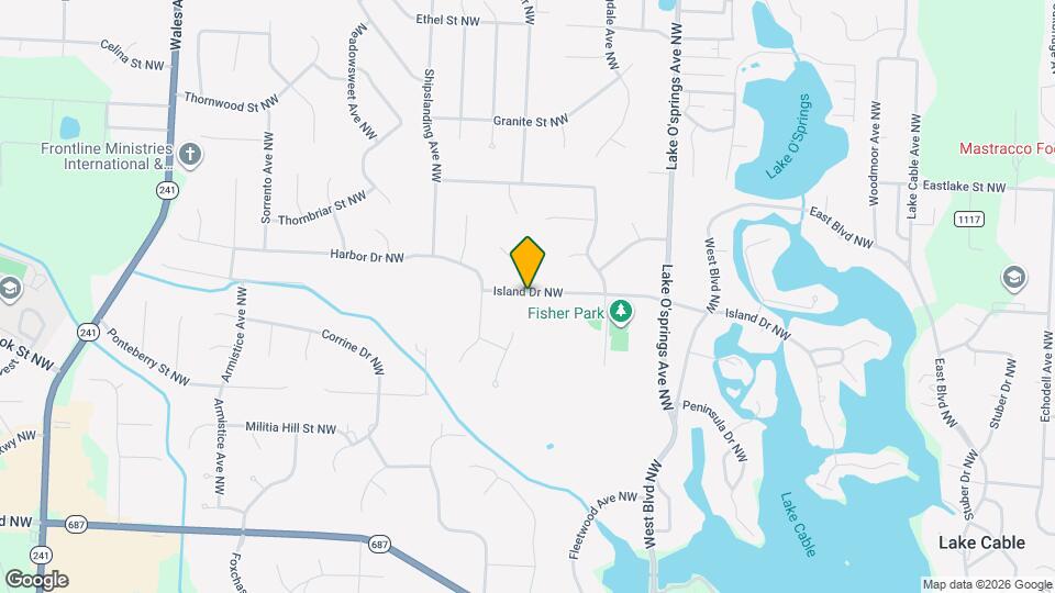 6218 Island Dr NW Map and Location Details