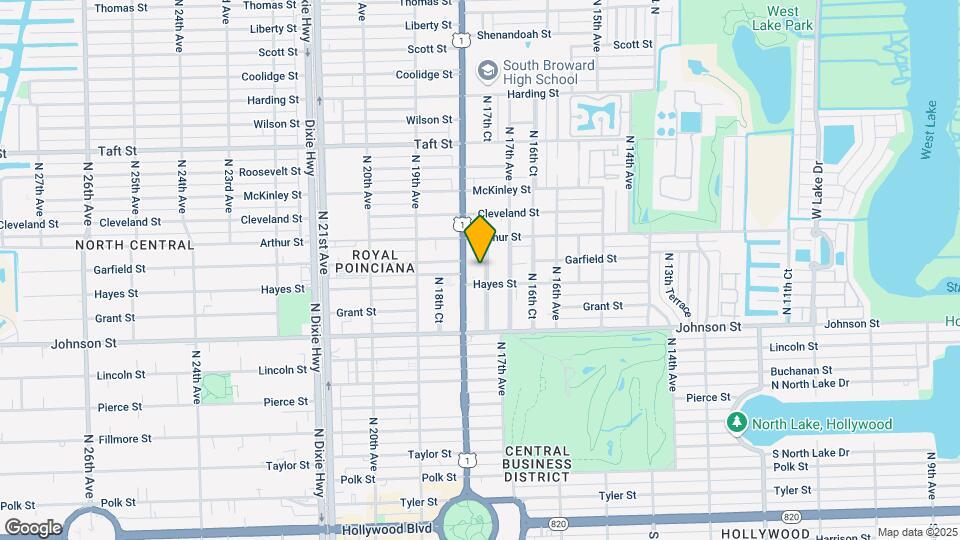 1114 N 17th Ct Map and Location Details