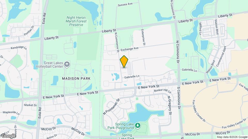 401 N Commerce St Map and Location Details