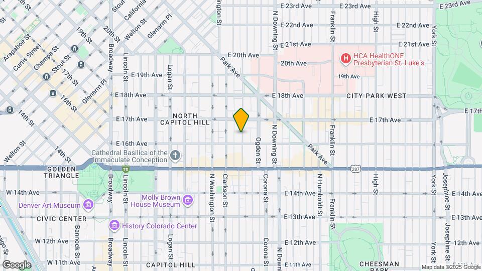1631 Emerson St Map and Location Details