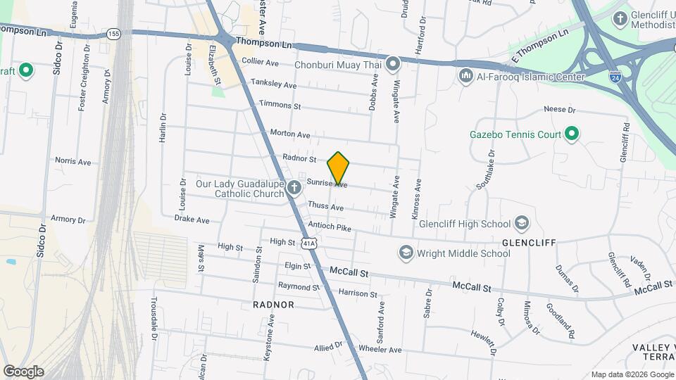 265 Sunrise Ave Map and Location Details