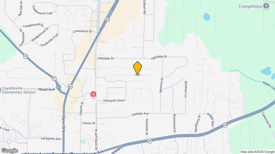 525 Jefferson Ave Map and Location Details