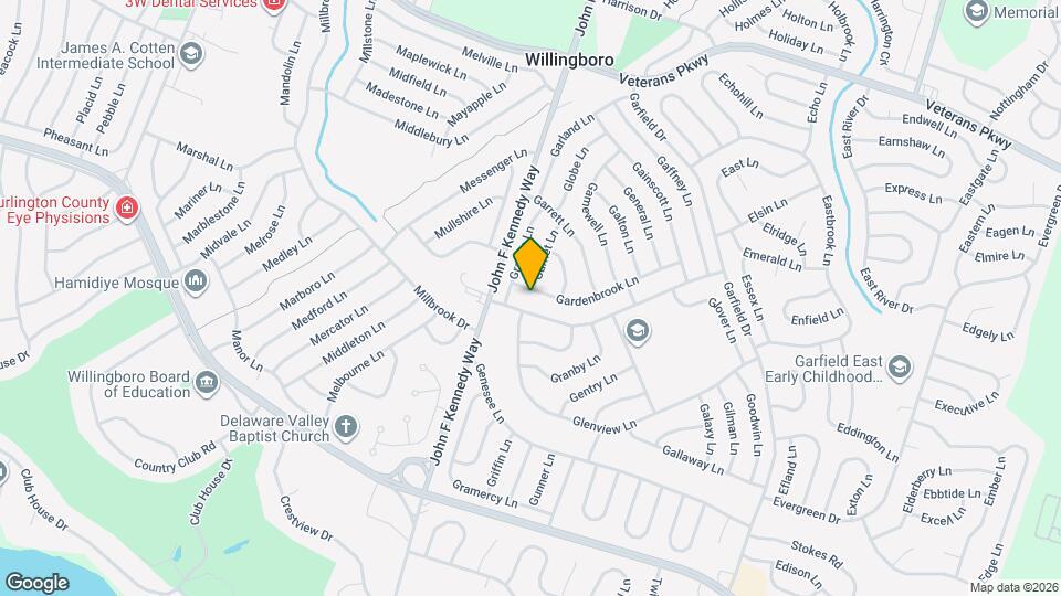 10 Gardenbrook Ln Map and Location Details