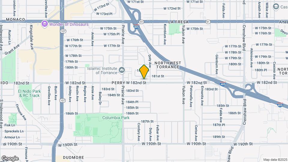 3831 W 182nd St Map and Location Details