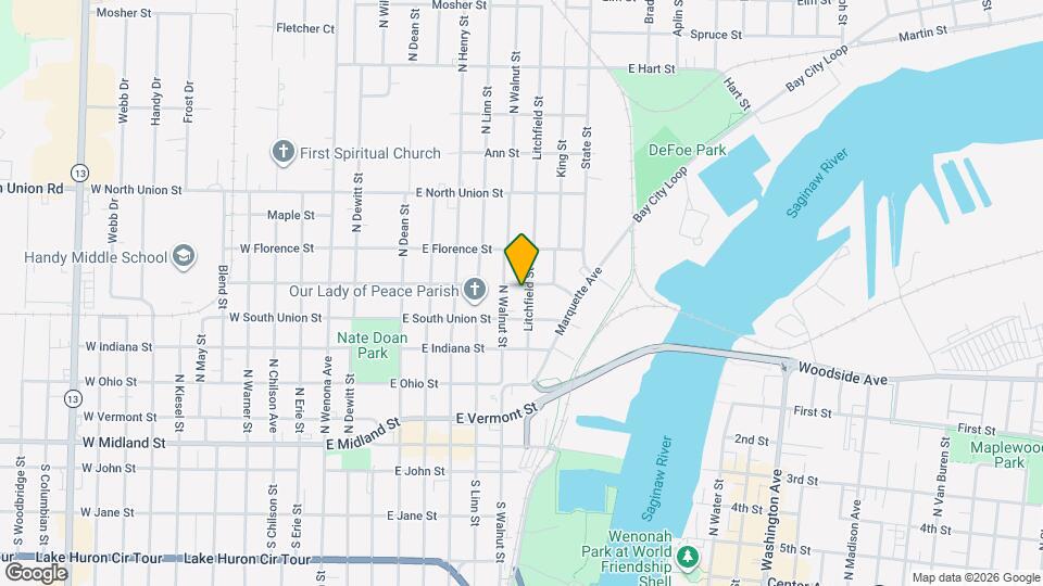 509 Litchfield St, Unit 2 Map and Location Details