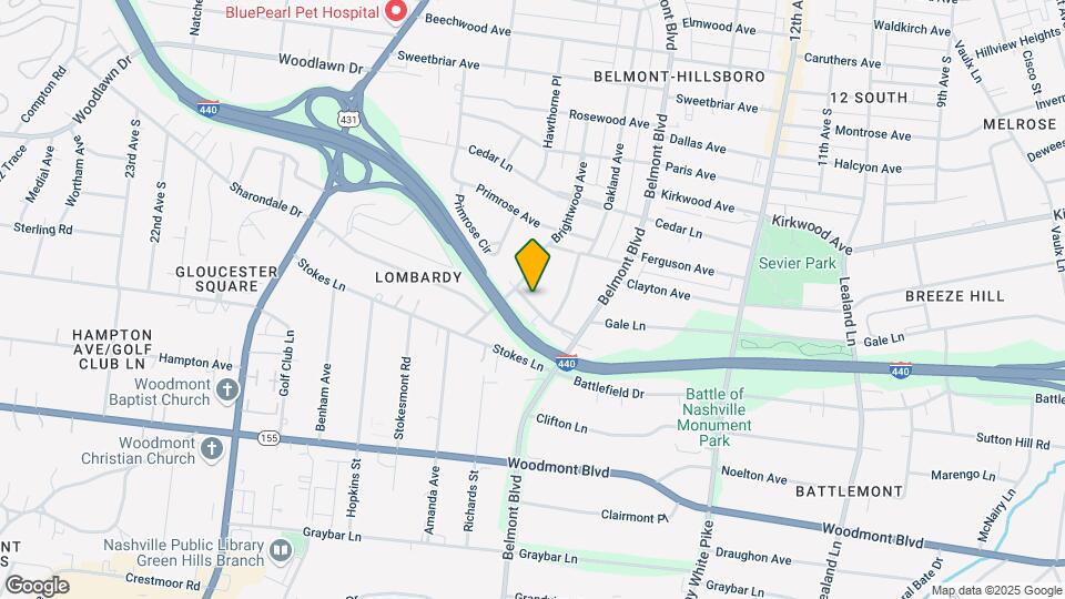 1710 Gale Ln Map and Location Details