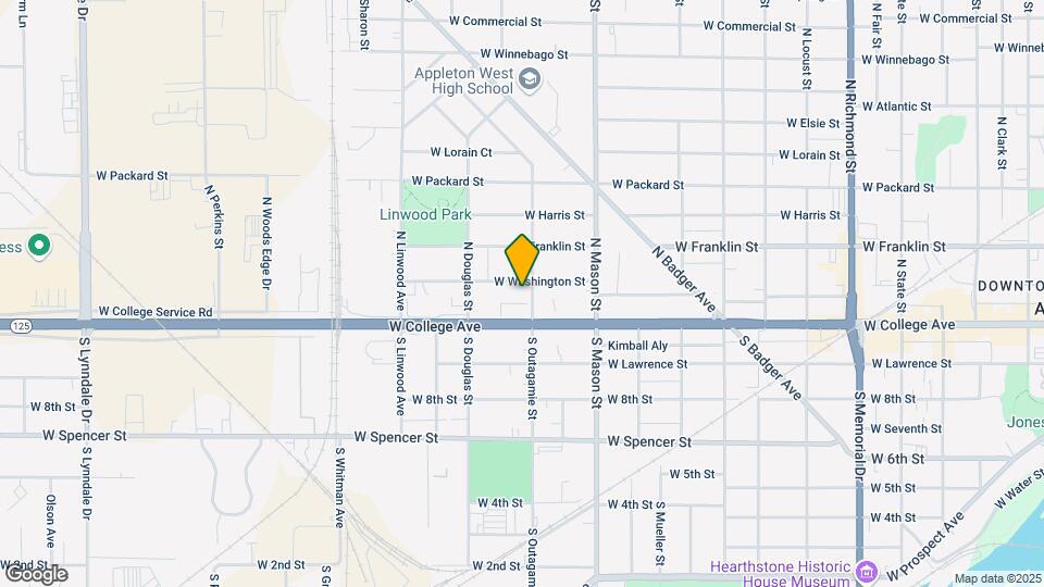 1409 W Washington St Map and Location Details