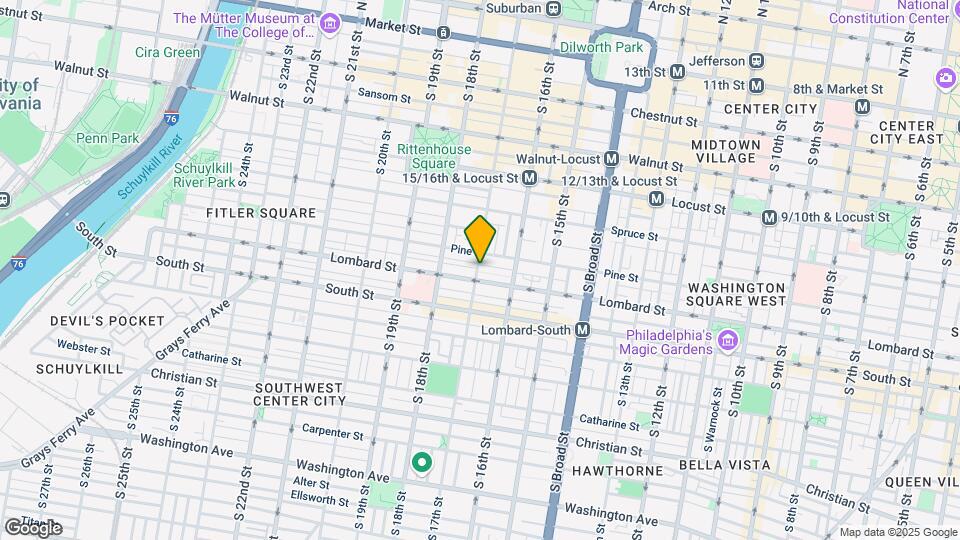 421 S 17th St, Unit 2 Map and Location Details