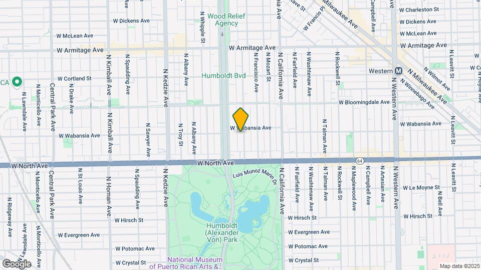 1656 N Richmond St Map and Location Details