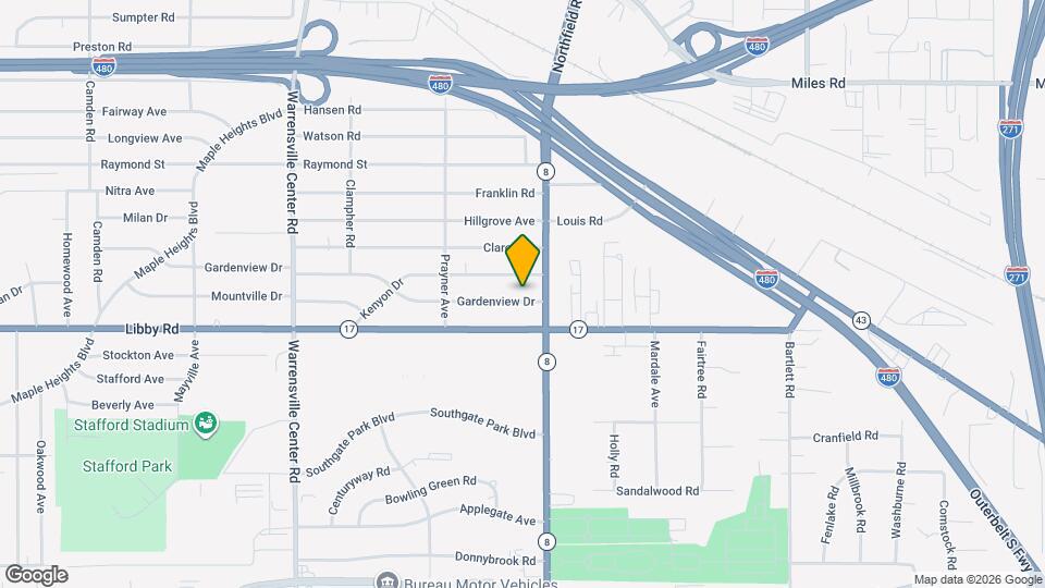 21601 Gardenview Dr Map and Location Details