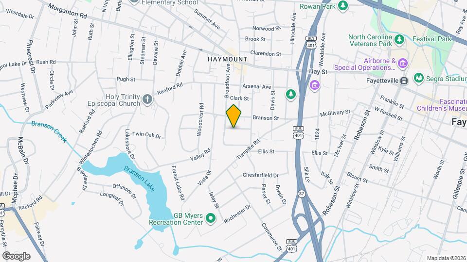 1203 Simpson St Map and Location Details