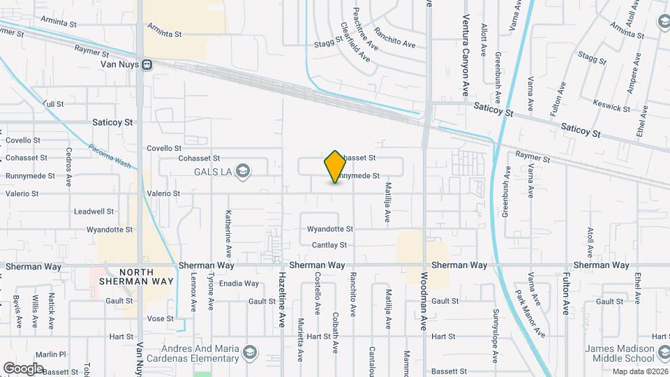 13935 Valerio St Map and Location Details