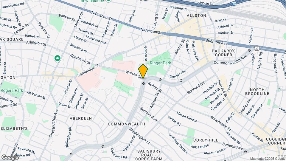 1457 Commonwealth Ave Map and Location Details